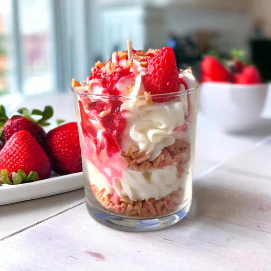 Strawberry Shortcake Dessert Candle