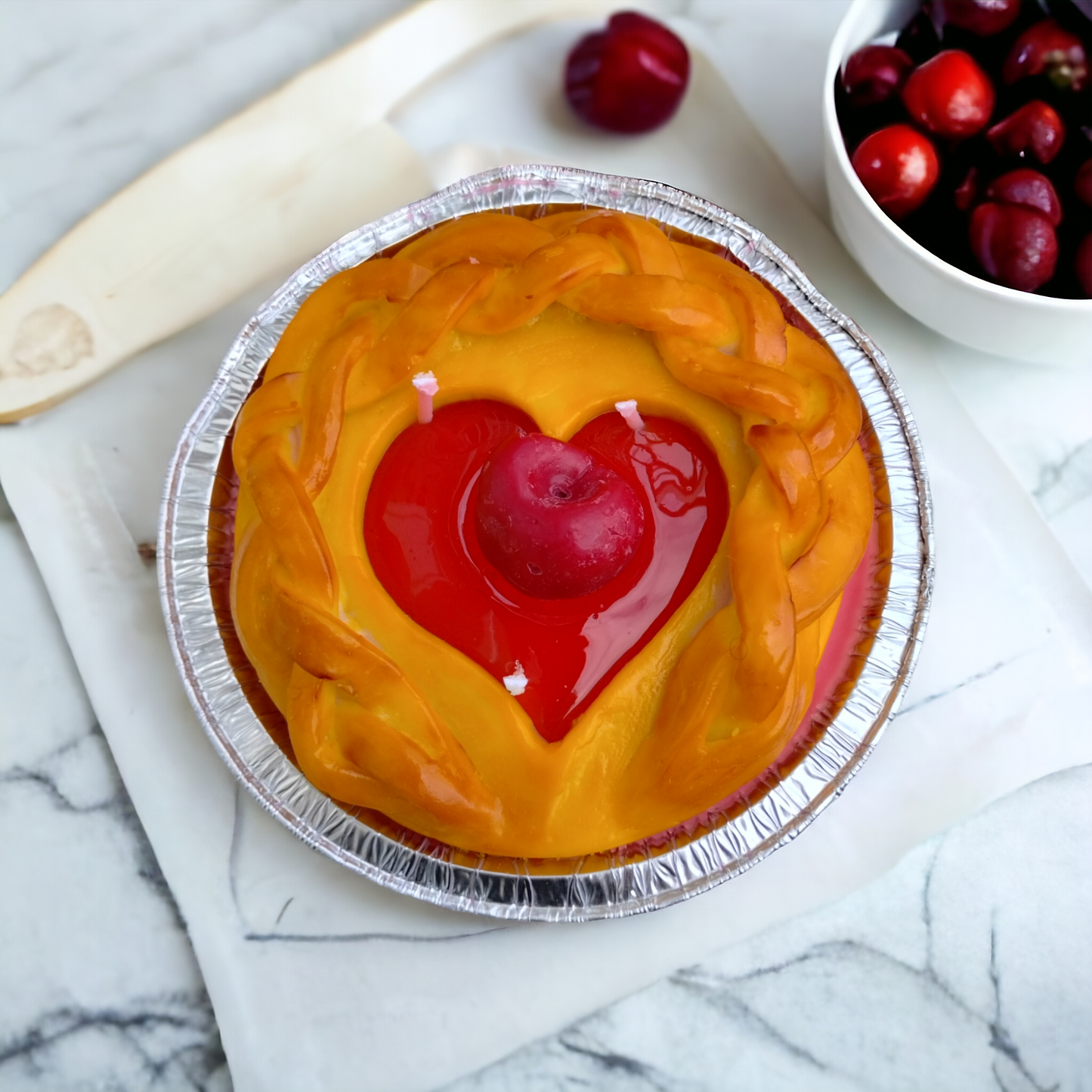 Heart Pie Candles