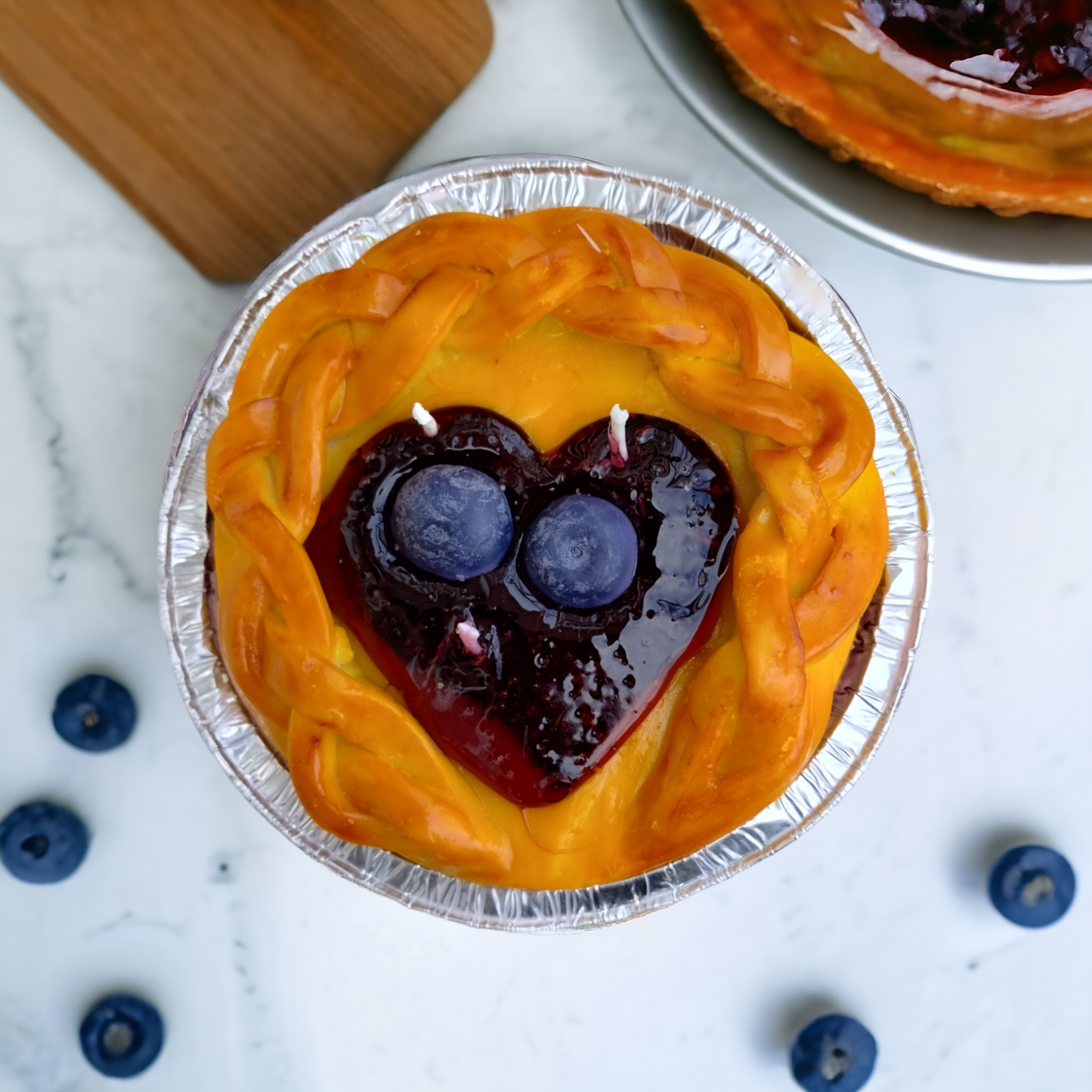 Heart Pie Candles