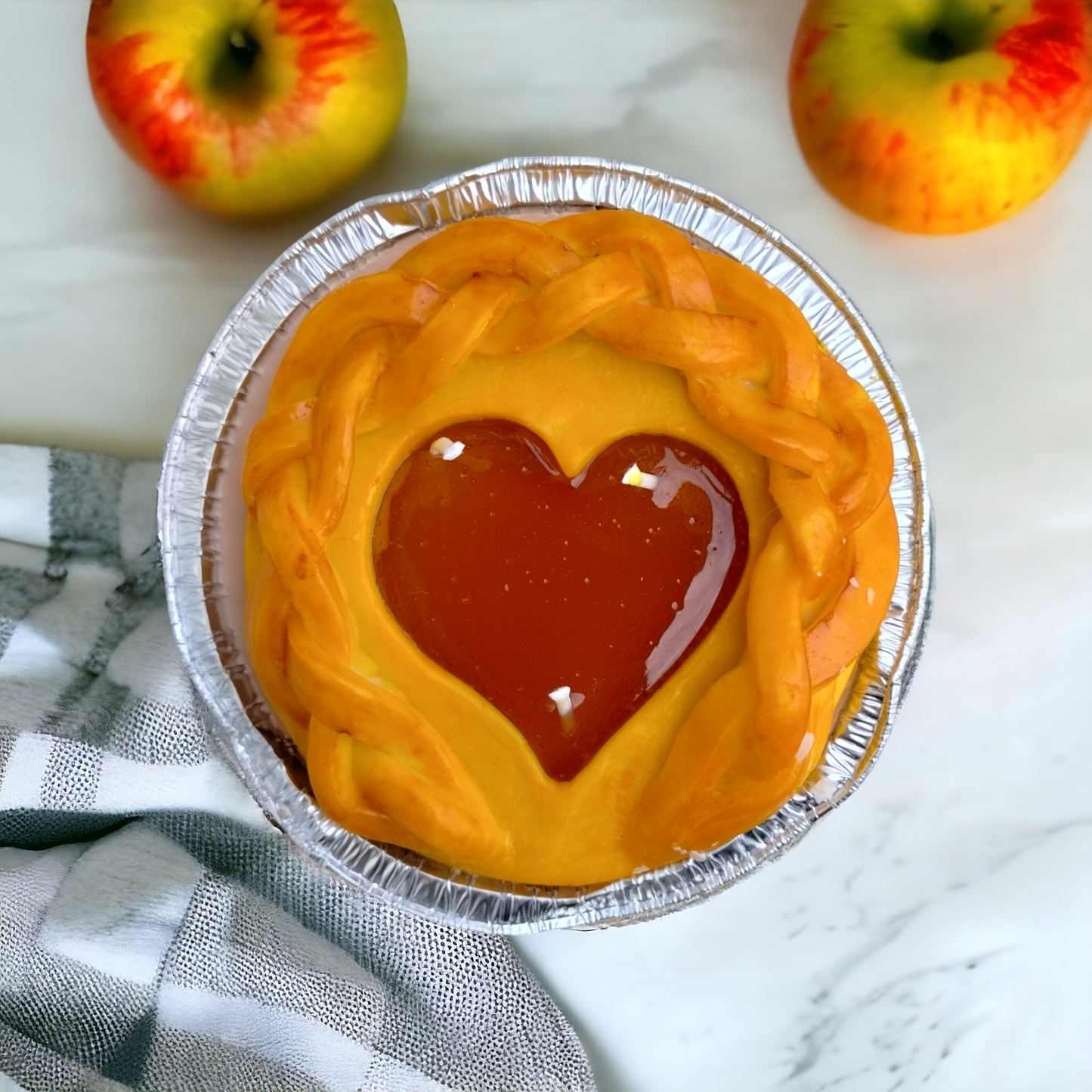 Heart Pie Candles